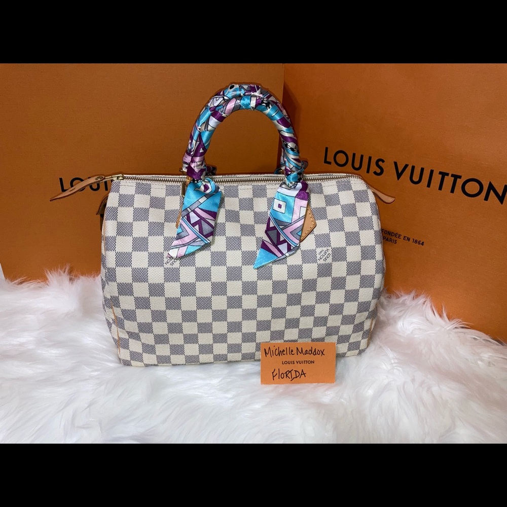 ❌SOLD❌ Louis Vuitton Speedy 30 Damier Azur
